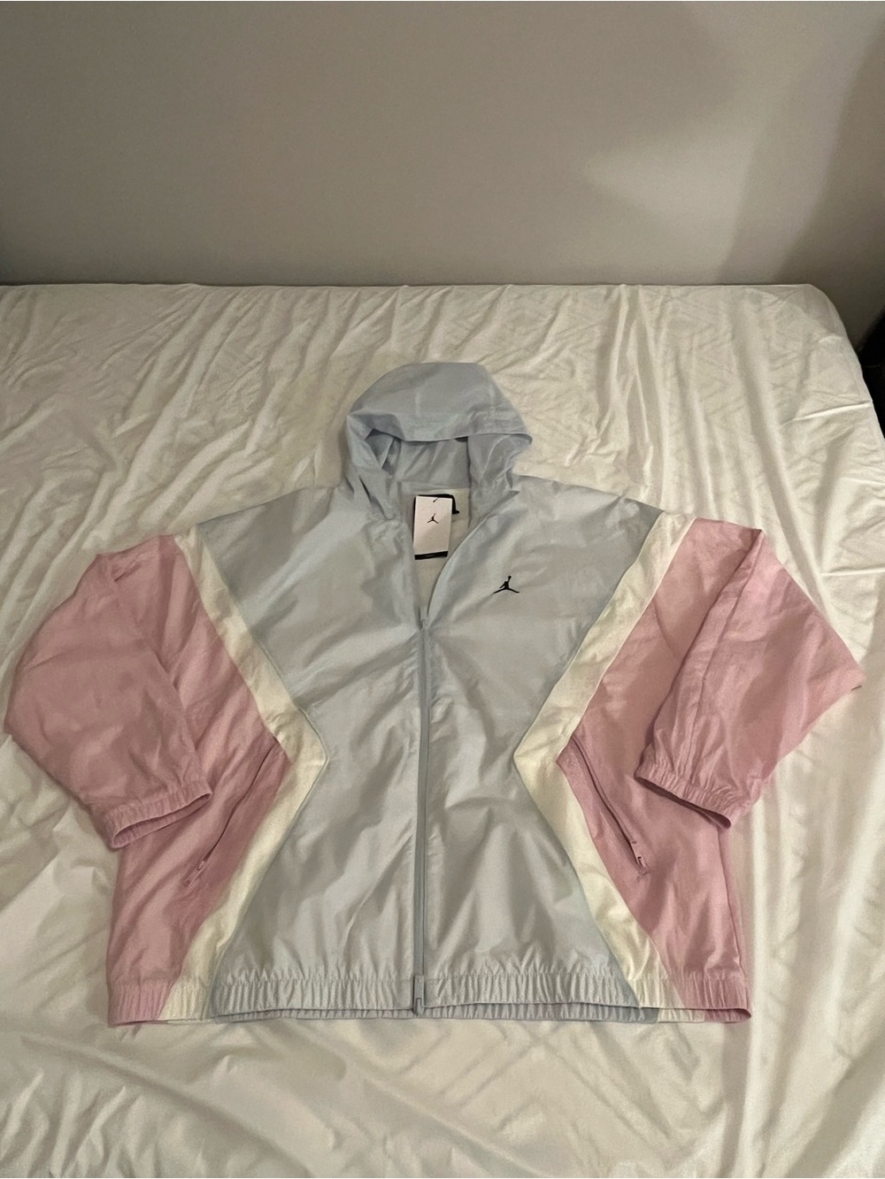 Jordan Brooklyn Draft Colorblock windbreaker, 3 piece hood